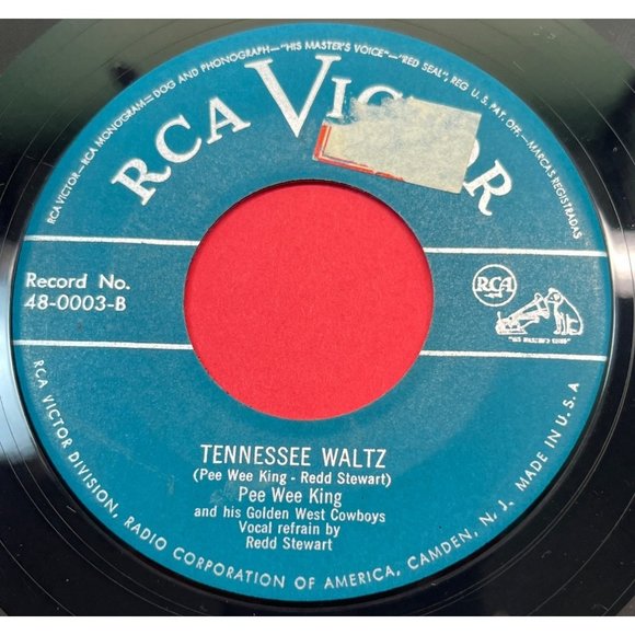 Pee Wee King Rootie Tootie / Tennessee Waltz 45 Rockabilly Country RCA Victor - Picture 2 of 6